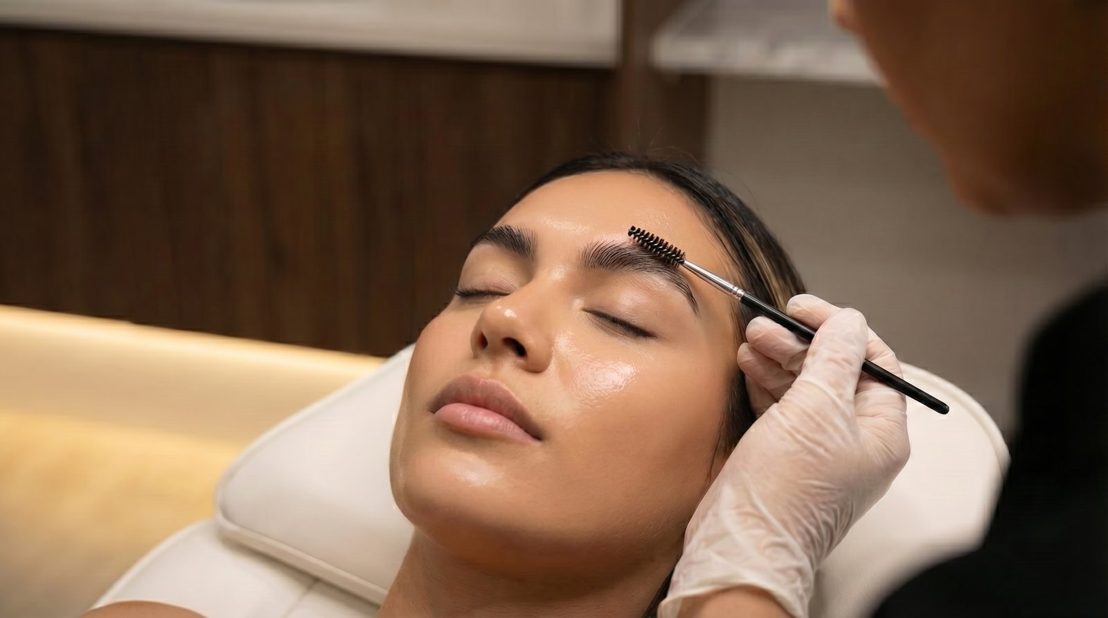 Brow lamination treatment at Eternity Laser and Aesthetics Dural
